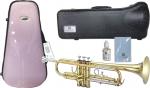 JUPITER  ジュピター JTR500 トランペット ラッカー 管楽器 ゴールド 管体 B♭ JTR-500 Trumpet イエローブラス  bags イノピンク ケース セット　北海道 沖縄 離島不可