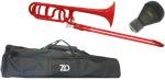 ZO ゼットオー トロンボーン 太管 TB-01 レッド アウトレット プラスチック テナーバストロンボーン tenor bass trombone ミュート セット　北海道 沖縄 離島不可