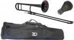 ZO ゼットオー トロンボーン TTB-05 ブラック アウトレット プラスチック 細管 テナー 管楽器  tenor trombone black ミュート セット C　北海道 沖縄 離島不可
