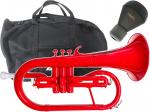 ZO ゼットオー FL-01 フリューゲルホルン レッド 新品 アウトレット プラスチック 管楽器 Flugel horn red 楽器 ミュート セット A　北海道 沖縄 離島不可