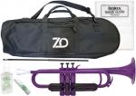 ZO ゼットオー トランペット TP-04BK パープル 調整品 新品 アウトレット プラスチック 管楽器 trumpet purple バルブオイル セット B　北海道 沖縄 離島 同梱不可