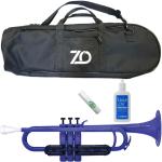 ZO ゼットオー TP-10BK トランペット ダークブルー アウトレット プラスチック 管楽器 Trumpet Dark Blue セット A 　北海道 沖縄 離島 不可