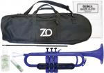 ZO ゼットオー TP-10BK トランペット ダークブルー アウトレット プラスチック 管楽器 Trumpet Dark Blue セット B 　北海道 沖縄 離島 不可