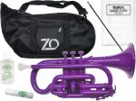 ZO ゼットオー コルネット CN-04 パープル アウトレット プラスチック 管楽器 cornet purple 楽器 バルブオイル セット B 　北海道 沖縄 離島 同梱不可 
