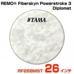 TAMA タマ REMO Fiberskyn Powerstroke 3 Diplomat RF26BMST バスドラム用フロントヘッド