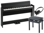 KORG コルグ 電子ピアノ デジタルピアノ C1 Air-BK 純正高低自在椅子 セット ブラック