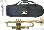 ZO ゼットオー トランペット TP-08 シャンパンゴールド アウトレット プラスチック 管楽器 B♭ trumpet Gold BACHマウスピース セット C　北海道 沖縄 離島不可