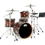 DW ディーダブル DWe 4-Piece Complete Bundle Kit Candy Black Burst over Curly Maple Exotic