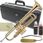 J Michael Jマイケル TR-200 トランペット ラッカー アウトレット 管楽器 ゴールド B♭ Trumpet gold セット L　北海道 沖縄 離島 代引き不可