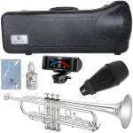 JUPITER  ジュピター JTR500S トランペット 銀メッキ 管楽器 B♭ JTR-500 Trumpet SILVERメッキ ミュート セット K　北海道 沖縄 離島不可