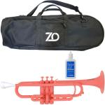 ZO ゼットオー トランペット TP-14 ピンク アウトレット プラスチック 管楽器 B♭ trumpet Pink セット A　北海道 沖縄 離島不可