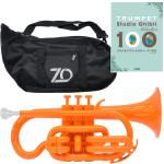 ZO ゼットオー コルネット CN-11 オレンジ アウトレット プラスチック 管楽器 cornet orange ジブリ 楽譜 セット　北海道 沖縄 離島不可