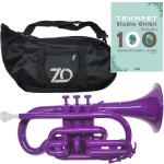 ZO ゼットオー コルネット CN-04 パープル アウトレット プラスチック 管楽器 cornet purple ジブリ 楽譜 セット　北海道 沖縄 離島不可