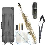 Kenny G Saxophones ケニーGサックス KGSSLS-GIV ソプラノサックス ネック一体型 銀メッキ イエローブラス Soprano Sax Rousseauマウスピース セット D 北海道 沖縄 離島不可