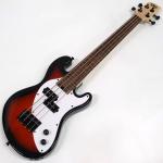 KALA カラ UBASS-SB-TB-FL Tobacco Burst Fretless   ミニ エレキベーズ フレットレス