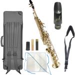 Kenny G Saxophones ケニーGサックス KGSSL-GIV ソプラノサックス ネック一体型 ラッカー イエローブラス Soprano Sax Rousseau マウスピース セット D　北海道 沖縄 離島不可