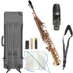 Kenny G Saxophones ケニーGサックス KGSSCL-GVI ソプラノサックス 一体型 ダークラッカー ブロンズブラス Soprano Sax Rousseau マウスピース セット D 北海道 沖縄 離島不可