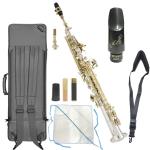 Chateau シャトー CSS-H92SL ストレート ソプラノサックス 銀メッキ デタッチャブル レッドブラス Soprano Sax  Rousseau マウスピース セット D　北海道 沖縄 離島不可