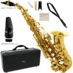 Antigua  アンティグア SS2400 エルドン カーブドソプラノサックス アウトレット ラッカー eldon curved soprano saxophone gold Vandoren セット I　北海道 沖縄 離島不可