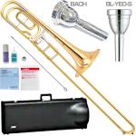 YAMAHA ヤマハ YBL-421G バストロンボーン ゴールドブラスベル 太管 シングルロータリー Bass Trombone マウスピース 追加 セット I　北海道 沖縄 離島不可