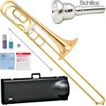 YAMAHA ヤマハ YBL-421G バストロンボーン ゴールドブラスベル 太管 シングルロータリー Bass Trombone Schilkeマウスピース セット K　北海道 沖縄 離島不可