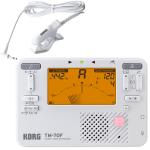 KORG コルグ TM-70F WH ホワイト チューナーメトロノーム CM-400-WH チューナー マイク セット 管楽器 combo metronome chromatic tuner　北海道 沖縄 離島不可