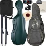 Carbon Mac カーボンマック CFC-L チェロ ケース ダークグリーン GRN ハードケース 4/4 リュック cello cases dark green セットC 　北海道 沖縄 離島 代引き 同梱不可