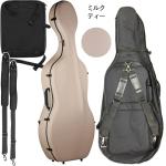 Carbon Mac カーボンマック CFC-3 MLT チェロケース ミルクティー  ハードケース 4/4 リュック cello cases ベージュ 系 セット D　北海道 沖縄 離島 代引き 同梱不可