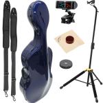 Carbon Mac カーボンマック CFC-3 BLU チェロ ケース ブルー  ハードケース 4/4 リュック cello cases blue 青色 セット F　北海道 沖縄 離島 代引き 同梱不可