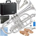 YAMAHA ヤマハ YCR-6335SII コルネット 銀メッキ イエローブラス ショート 管楽器 B♭ YCR-6335S-2 Cornet セット E　北海道 沖縄 離島不可