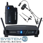 audio-technica オーディオテクニカ ATW-1101/L と PRO35XcW 管楽器向けマイク、ラベリアマイク付属 ワイヤレスセット